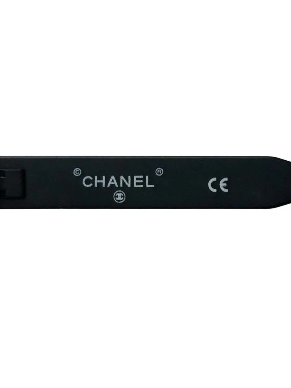 Chanel Sunglasses CC Logo Black Oval Eyewear